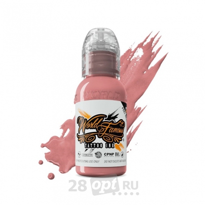 Краска для художественной татуировки World Famous Tattoo Ink, Pink Grapefruit, 15 мл