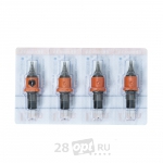 Распродажа, Картриджи для художественной татуировки INKin EZ IC-1214RL, Round Liner 14, 0,35 мм, коробка 16 шт.