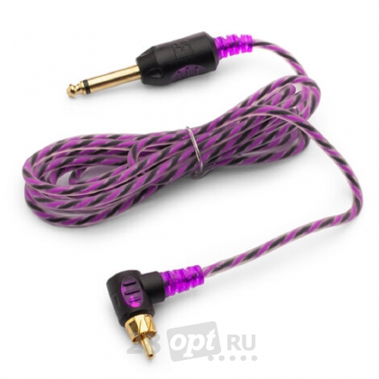 RCA-корд для тату-машинки Bishop, Purple, Правоугольный