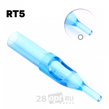 Тату-наконечник Round Professional Tip 5, Blue Sea, коробка 50 шт.