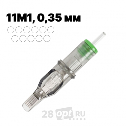 Картриджи для художественной татуировки EZ Revolution C1211M1-2 Magnum 11, 0,35 мм, коробка 20 шт.